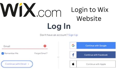 wix vista login|Log In to Your Wix Account